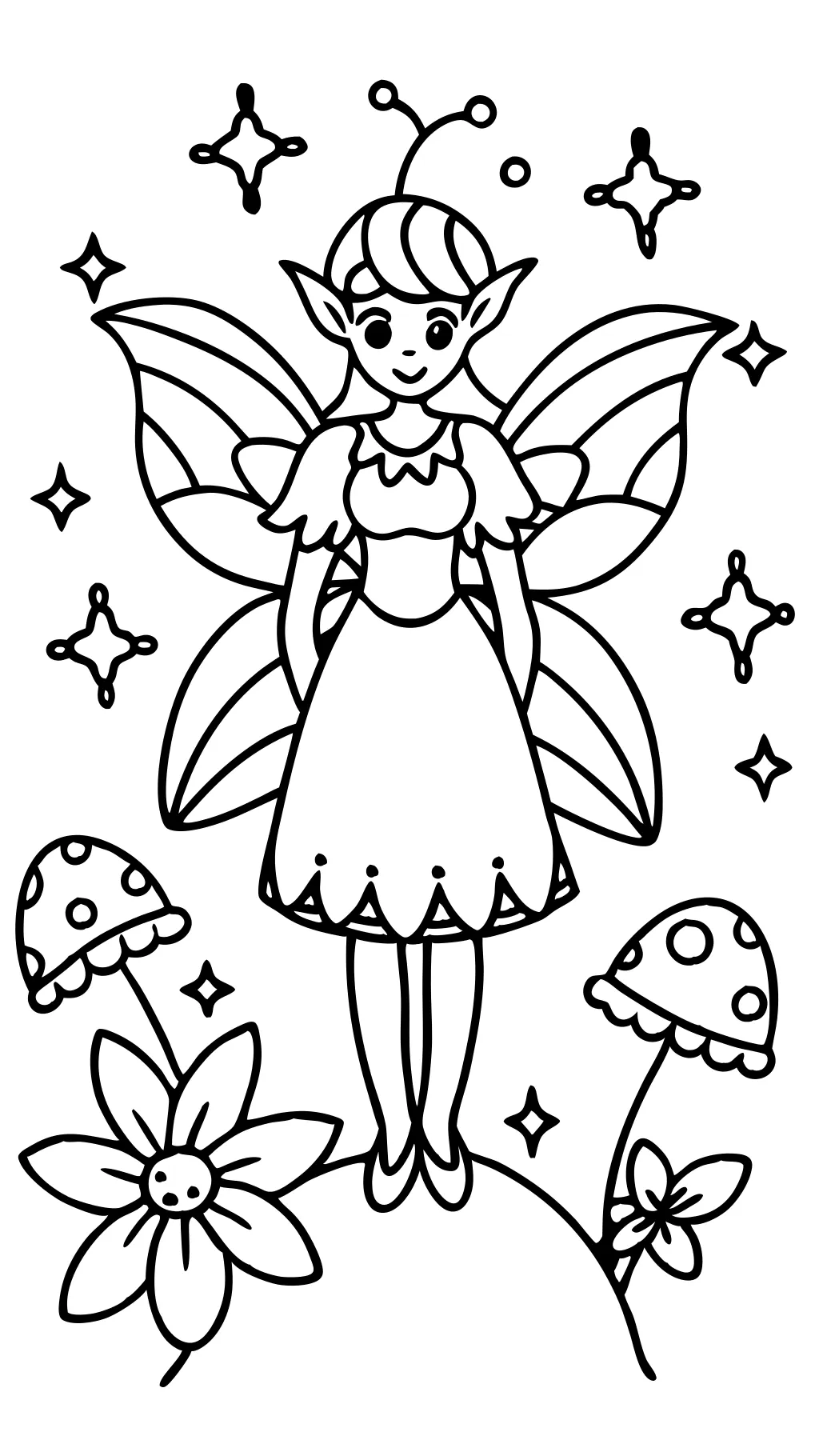 printable fairy coloring pages